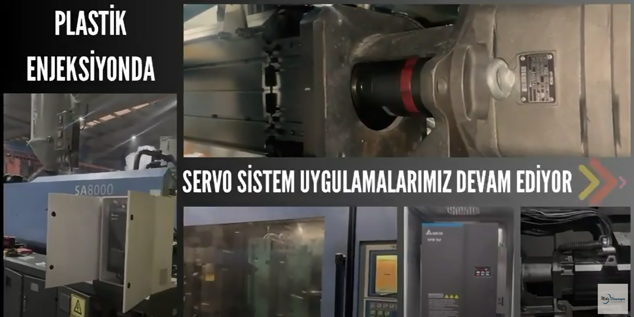 Servo enerji tasarrufu uygulamamız.800 Ton Haitian 2 makina